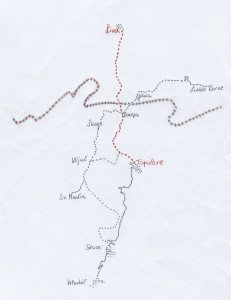 cartina percorso